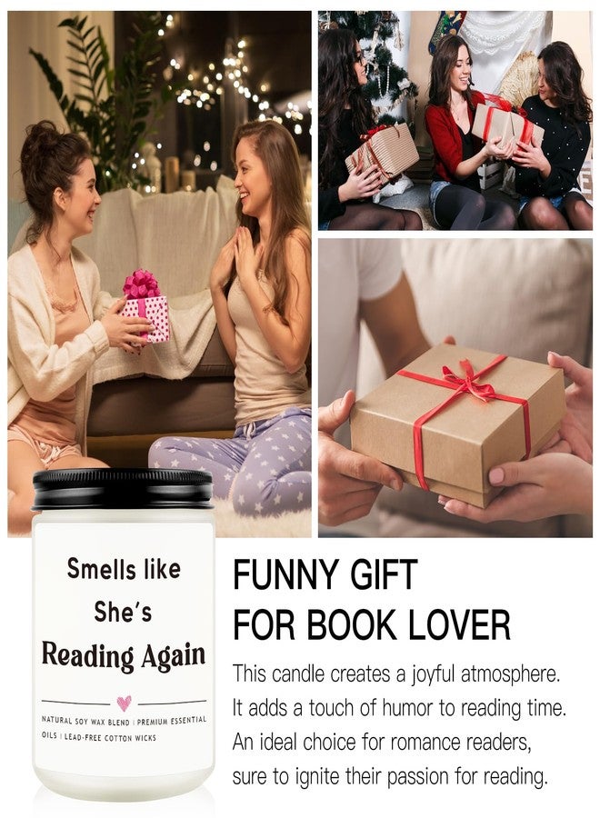 هدايا عيد ميلاد مضحكة لمحبي الكتب من النساء، شمعة بطابع الكتب، هدايا عيد ميلاد لمحبي الكتب والقراء وعشاق الكتب وأمناء المكتبات، هدية لمحبي الكتب - Image 2